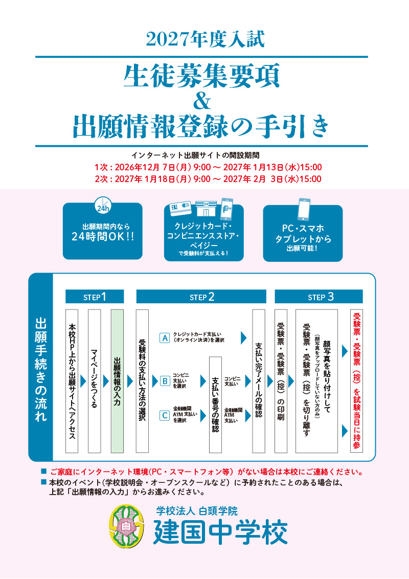 インターネット出願の手引き