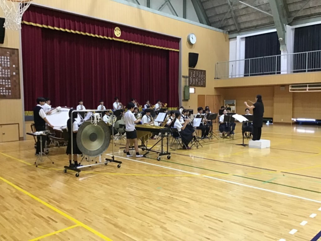 【吹奏楽部】生徒会主催壮行会演奏