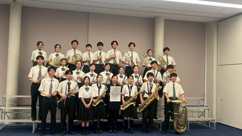 2025年度大阪府吹奏楽コンクール大阪府大会　高等学校小編成の部で金賞を受賞（大阪代表選出）